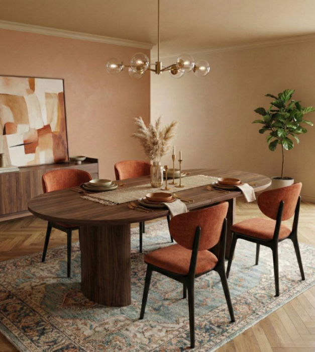 Scaun din lemn, tapițat - FRIDA [3]