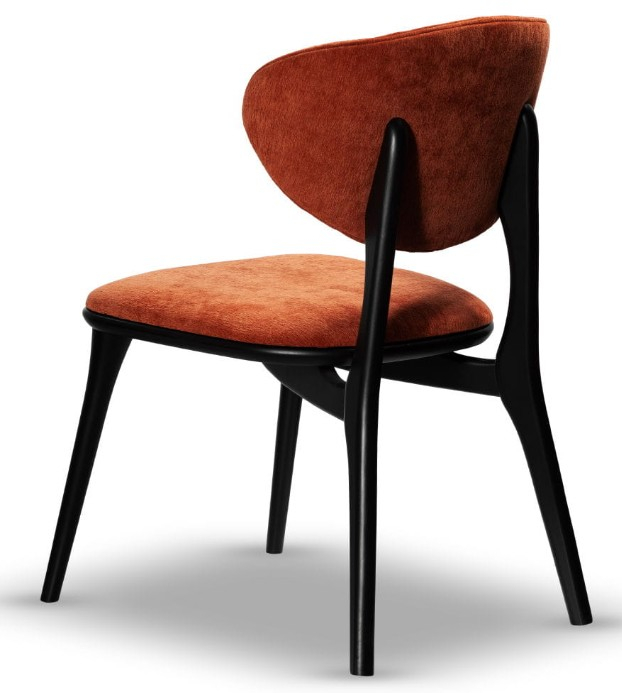 Scaun din lemn, tapițat - FRIDA [2]