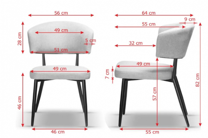 Scaun dining, textil crem - MARCO 2 [5]