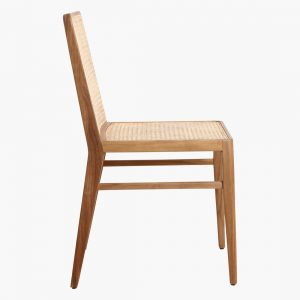 Scaun dining Nova din lemn de tec si ratan natural impletit [3]