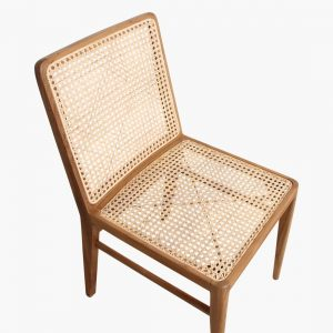 Scaun dining Nova din lemn de tec si ratan natural impletit [5]
