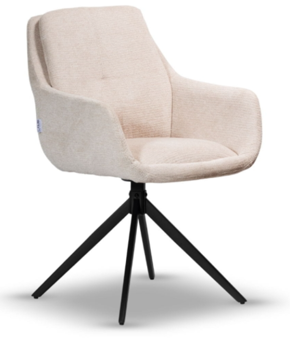 Scaun rotativ, tapițerie bej deschis - DORIS [1]