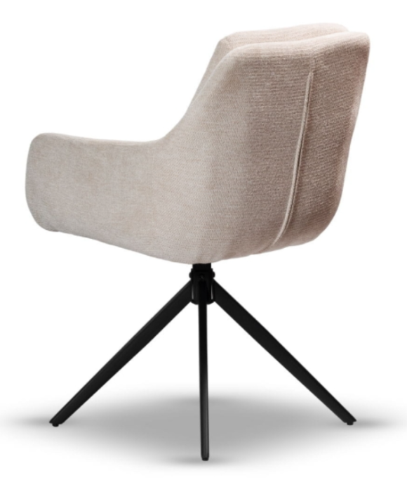 Scaun rotativ, tapițerie bej deschis - DORIS [4]