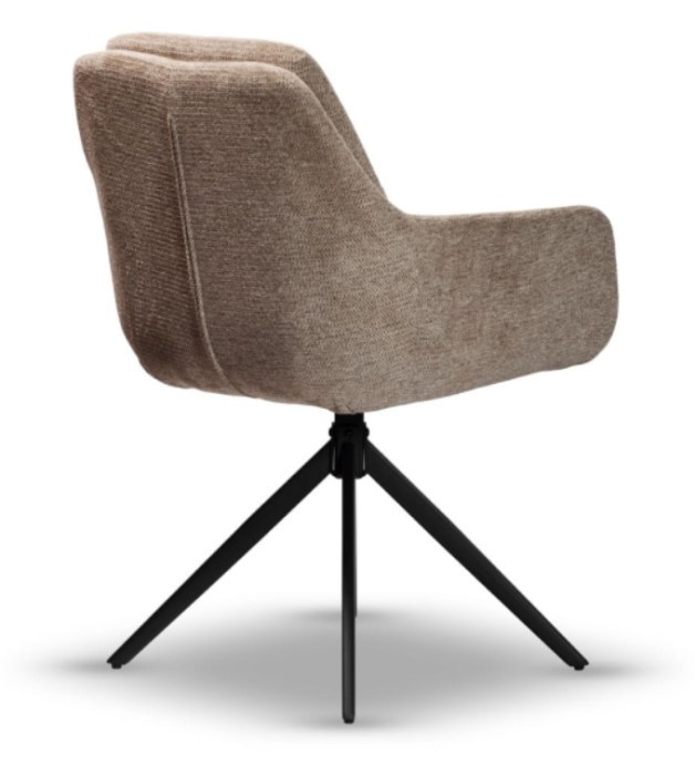 Scaun rotativ, tapițerie bej închis - DORIS [7]