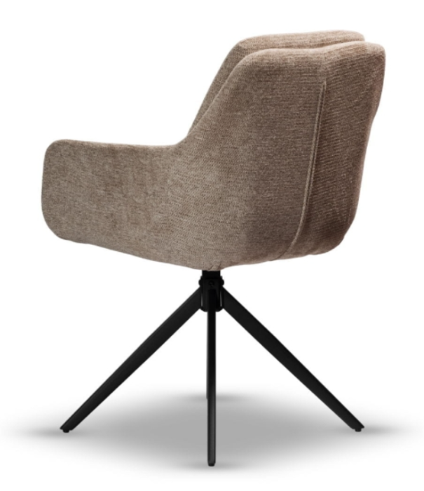 Scaun rotativ, tapițerie bej închis - DORIS [6]