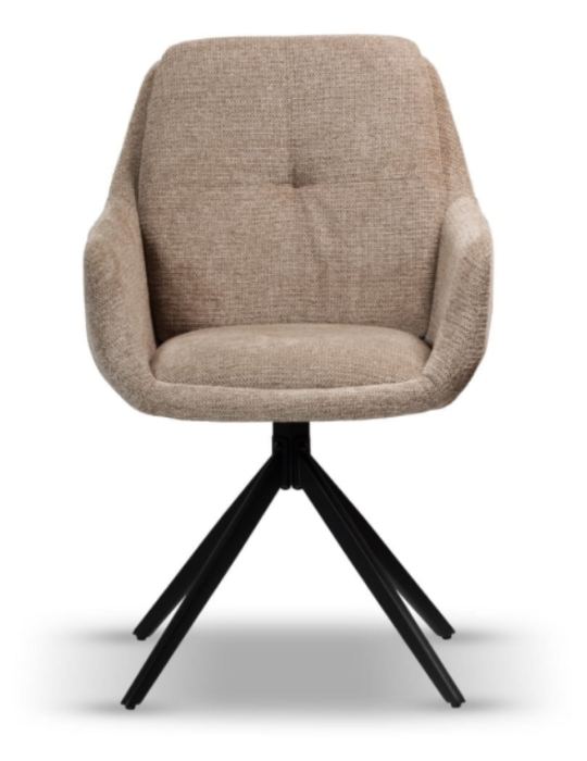 Scaun rotativ, tapițerie bej închis - DORIS [3]