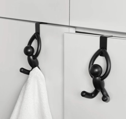 Set de 2 cuiere pentru dulap, negre - BUDDY [3]