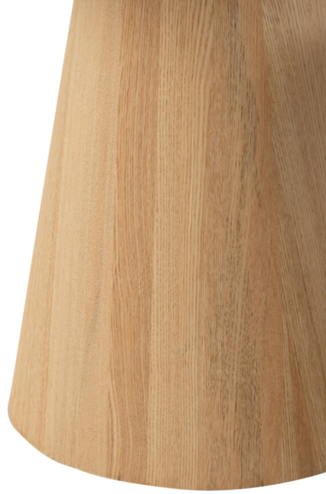 Set 2 mese laterale rotunde din lemn natural - ROUND EDGES [8]