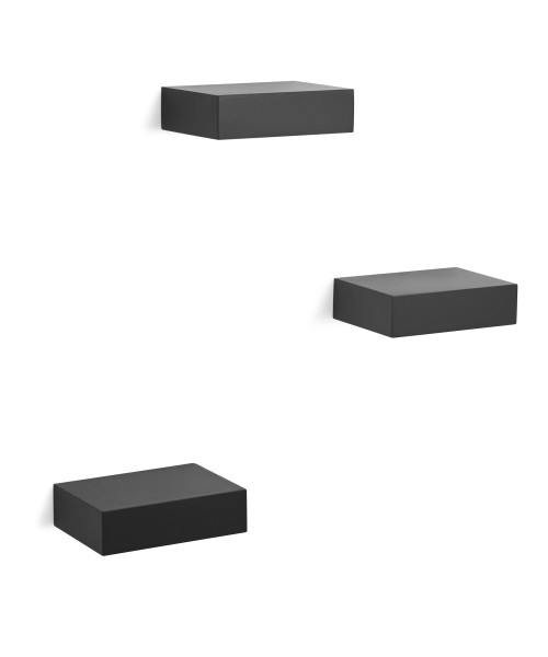 Set de 3 rafturi negre - SHOWCASE [2]