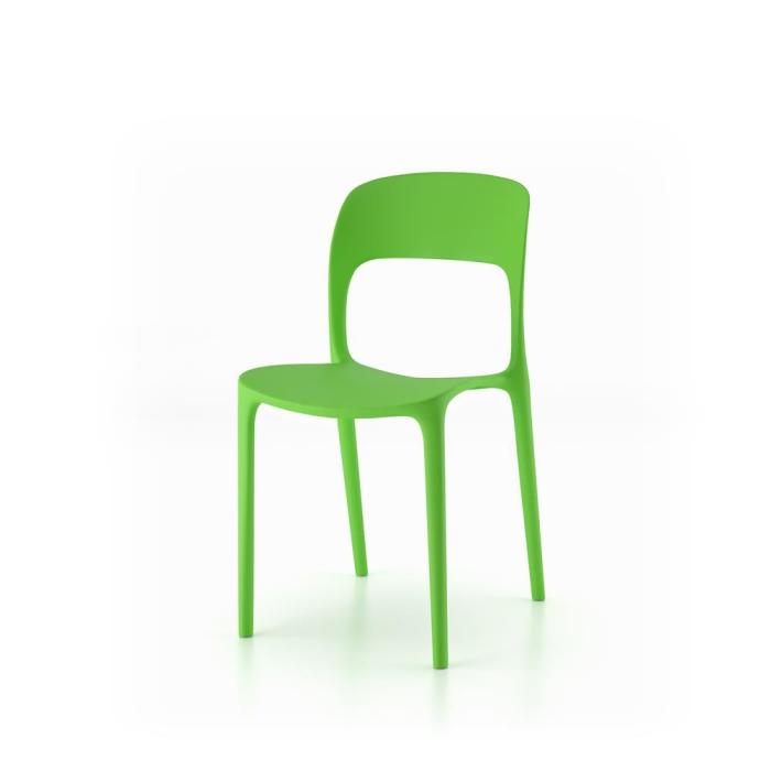 Set de 4 scaune din polipropilenă, verde - AMANDA [2]