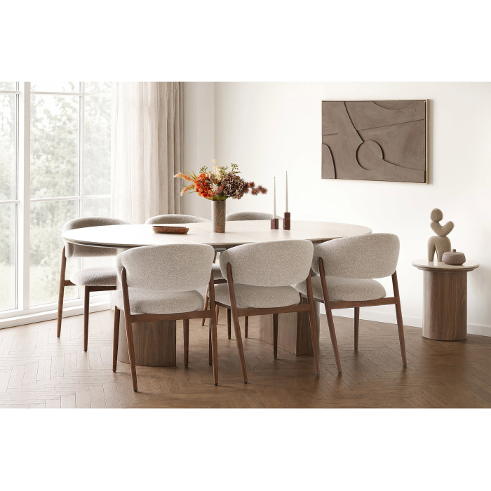 Set dining Delphi si Cavi, masa extensibila si 6 scaune [2]