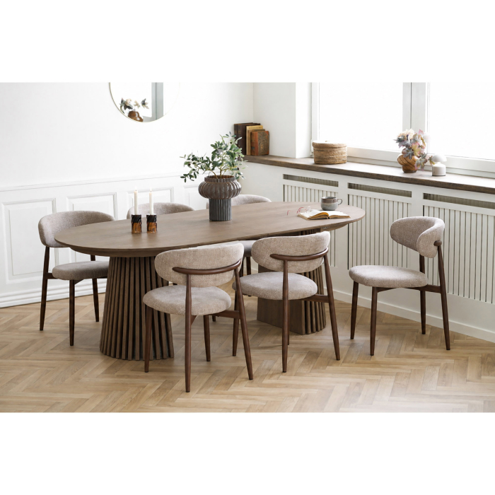 Set dining Osaka si Levanto, masa extensibila nuc si 6 scaune [2]