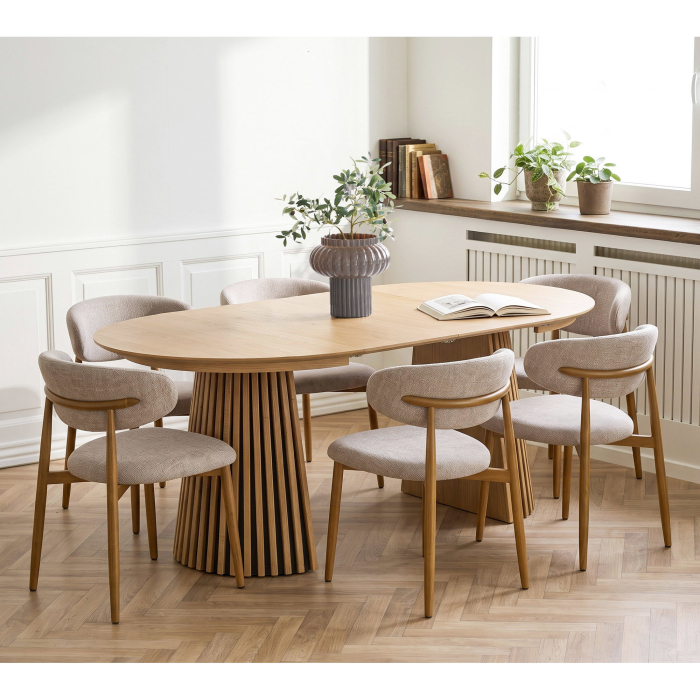 Set dining Osaka si Levanto, masa extensibila si 6 scaune [2]