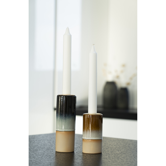 Suport de lumânare din ceramică albastră - CANDLE [5]