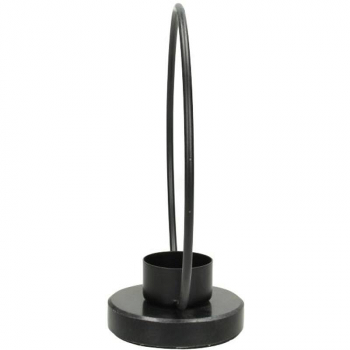 Suport de lumânare, negru, 20x8x18cm - HOLD BK [3]