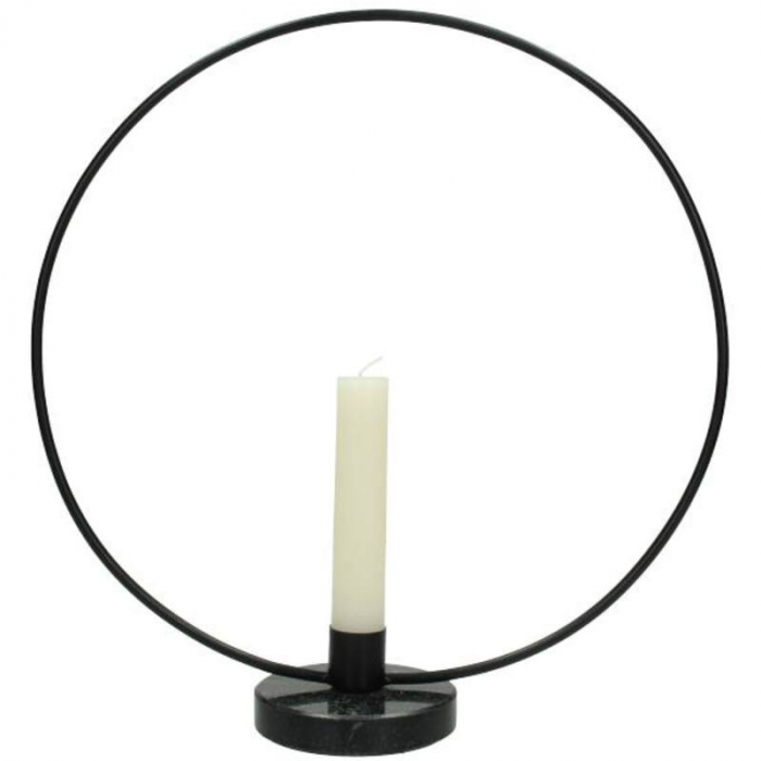 Suport de lumânare, negru, 40x8x38cm - HOLD BK 40 [3]