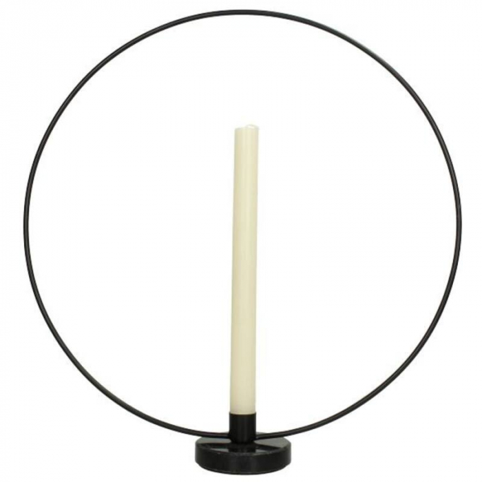 Suport de lumânare, negru, 40x8x38cm - HOLD BK 40 [6]
