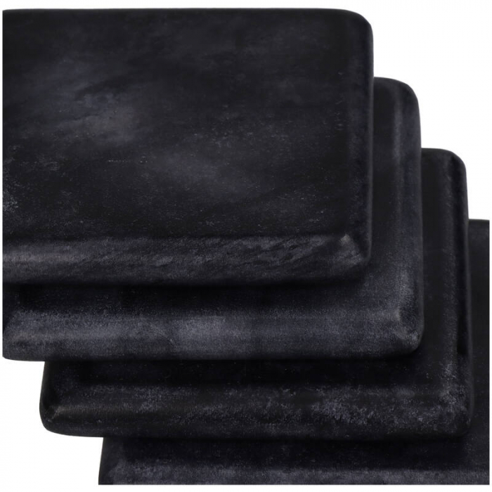 Suport de pahar, negru,10x10x4cm - COASTER BK [3]
