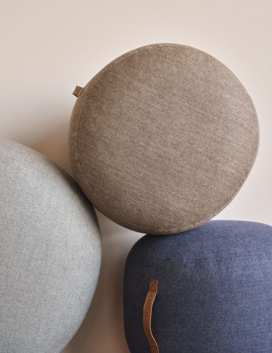 Taburet rotund, gri deschis, Ø70 cm - MOCHI [3]