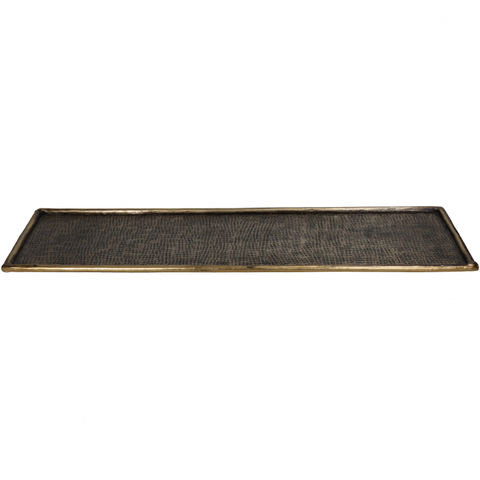 Taviță pentru service, metal auriu, 1x16x48cm - PLATE [2]