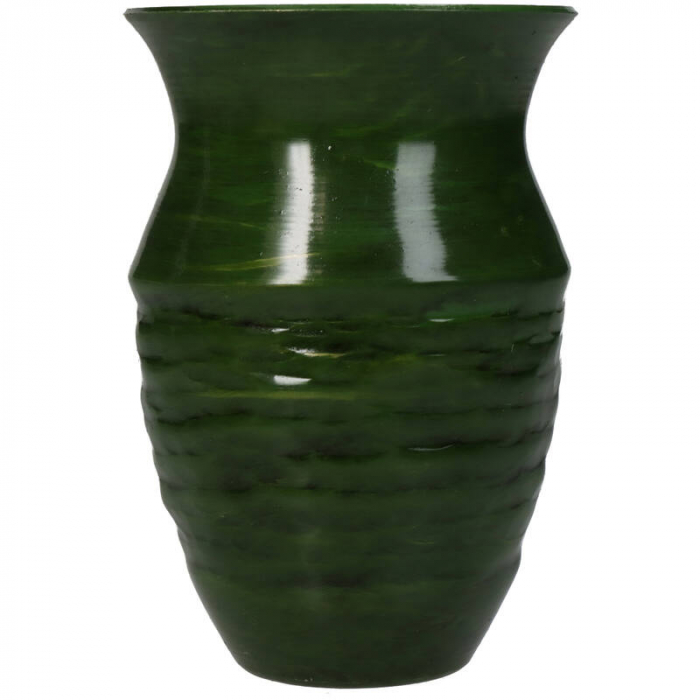 Vază din aluminiu, verde închis, 8x8x12cm - URBAN [2]