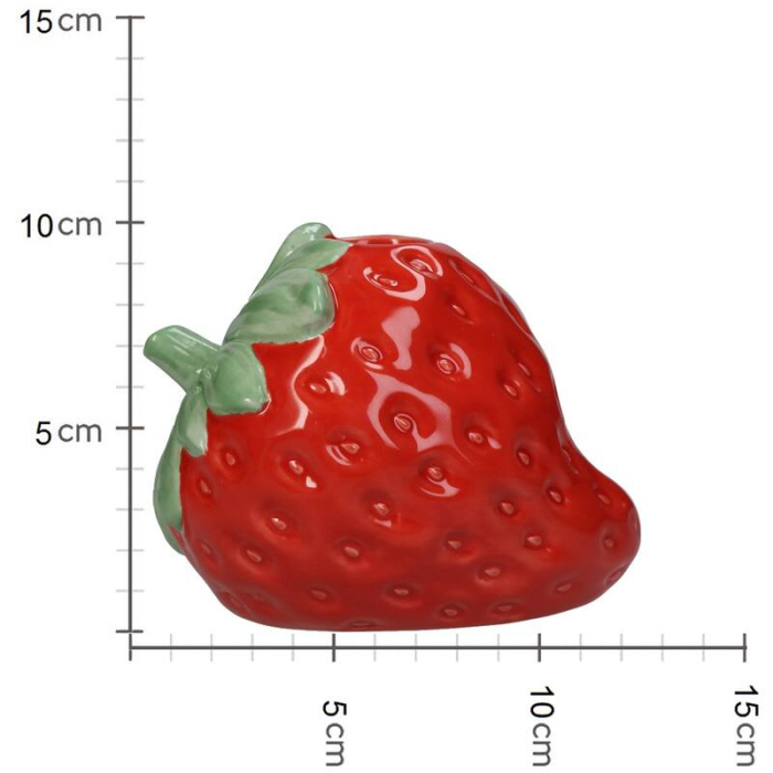 Vază din ceramică, 13x10x10cm -  STRAWBERRY [5]