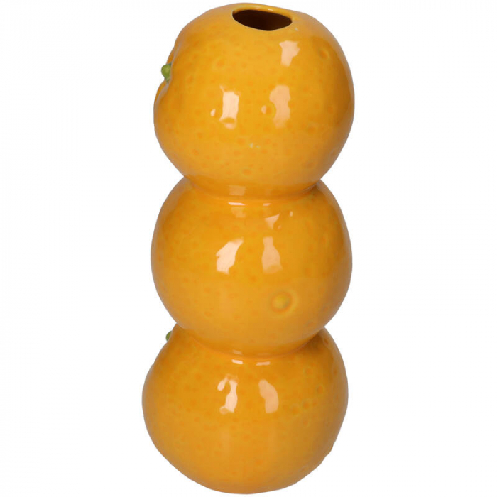 Vază din ceramică, portocalie, 19x8x8cm -  ORANGE [3]