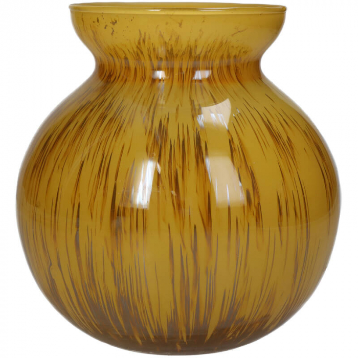 Vază din sticlă, 15x15x16cm -  OCHRE [3]