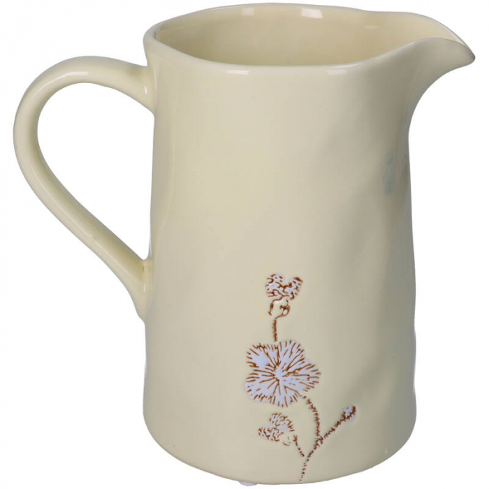 Vază tip carafă, ceramică decorată, 21x14x22cm - FLOWERS [3]