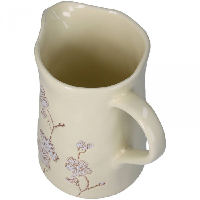 Vază tip carafă, ceramică decorată, 21x14x22cm - FLOWERS [2]