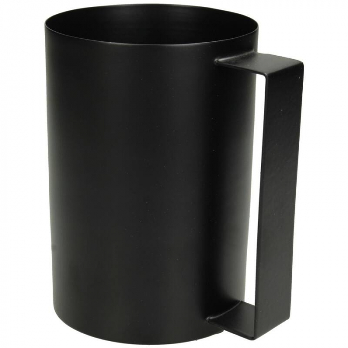 Vaza tip industrial, metalică, neagra, 15x10x13cm - CUP 15 [3]