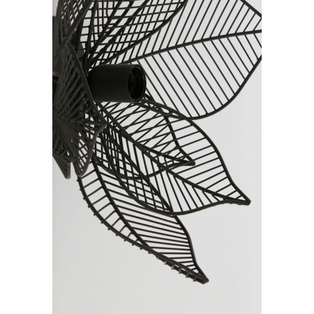 Aplică metalică, negru mat, Ø40x22cm - PAVAS [4]
