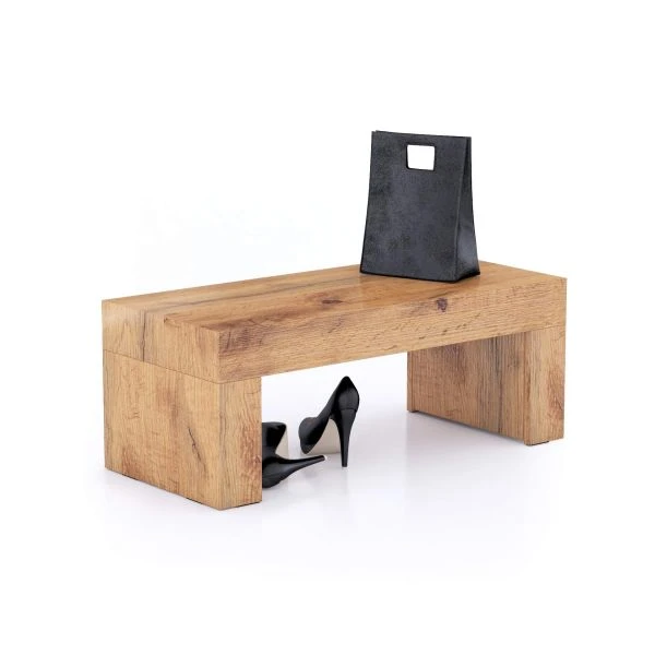 Taburete și pufi - Banca realizata din melamina cu aspect de stejar rustic - EVOLUTION