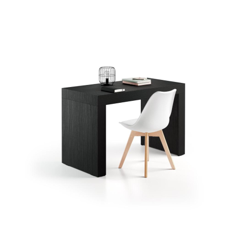 Home Office - Birou, 120 cm, melaminat-laminat, negru frasin - EVOLUTION