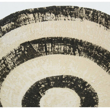 Bol din ceramică, alb- negru, 8x17x17cm - IBIZA [3]