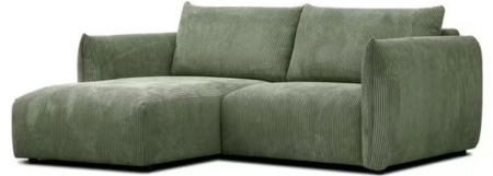 Canapea 3 locuri cu șezlong, verde olive - FARIDO [1]
