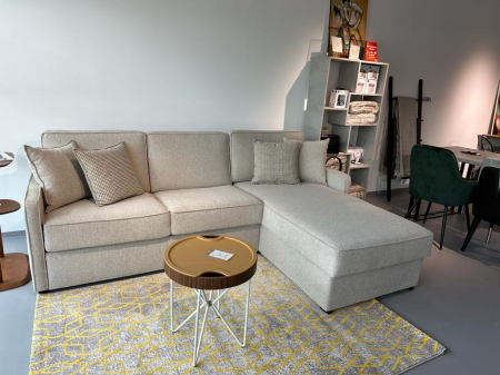 Canapea 3 locuri, extensibilă, cu șezlong și depozitare - SLIM [1]