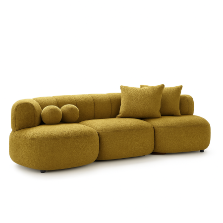 Promotii - Canapea, 3 locuri, material textil boucle - DESIRE