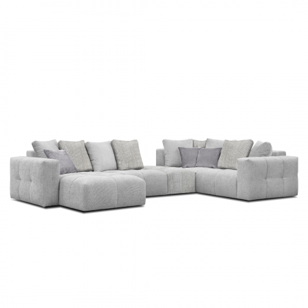 Canapele - Canapea 4 locuri, gri, 475 x 173 x 83 cm - ARNES