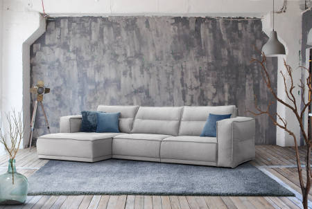 Canapea 3 locuri, gri, 320 x 162 x 83 cm - PANORAMA [2]