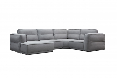 Noutati - Canapea 4 locuri, gri, 357 x 239 x 83 cm - PANORAMA