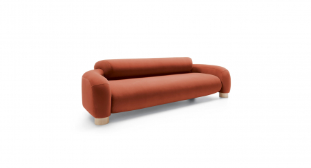 Designers' Choice - Canapea, 4 locuri, roșu piersică - PATH