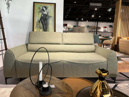 Mobila living - Canapea extensibilă, 3 locuri, tapițată în material textil NEVE 34 -  MONZA