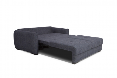Canapea extensibilă 3 locuri, textil albastru - GENUA [1]