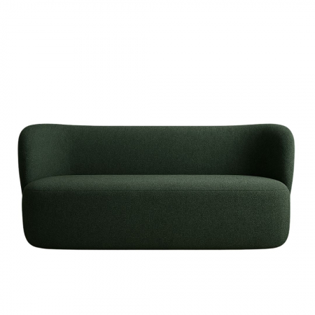 Canapele - Canapea fixă, tapițerie textilă verde - NICO III