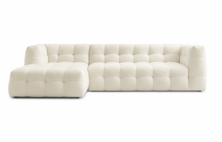Canapele - Canapea modulară, textil alb ivoire- MICHELIN