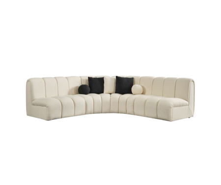 Canapea semirotundă, textil boucle, 330 x 120 cm - ELSA [1]