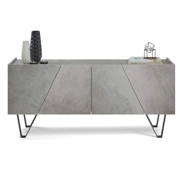 Console hol - Comoda cu aspect de ciment gri - EMMA