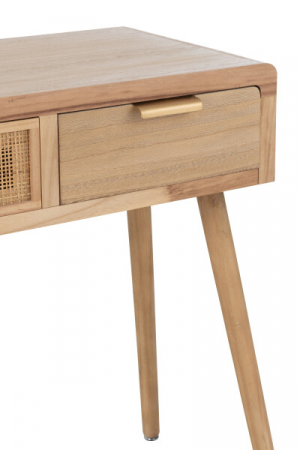 Consolă cu 3 sertare, ratan natural, 117.5x40.5xH77.5 cm - PAULOWNIA C [2]