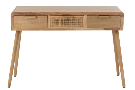 Consolă cu 3 sertare, ratan natural, 117.5x40.5xH77.5 cm - PAULOWNIA C [1]
